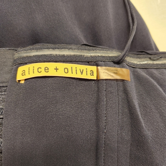 Alice + Olivia 100% Silk Blue Strapless Fit and Flare Party Dress Size 4 - Picture 2 of 8